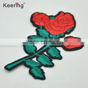 Fancy Applique Embroidery Flower Patches for Cloth Blouses WEF-071 thumbnail-2