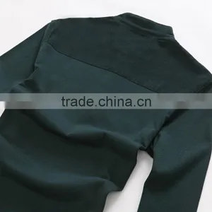 Men's Pique Knit Long Sleeve t Shirt 100%cotton thumbnail-4
