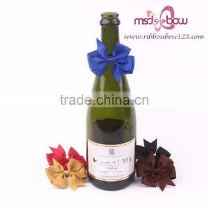 MSD 1"-25mm Grosgrain Ribbon Bow Pre-made Bow for Wine Bottle thumbnail-3