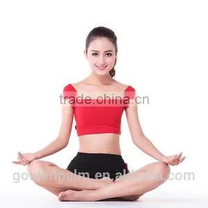 Sexy 90% Polyester 10% Spandex Blank Yoga Wear Wholesale for Girls thumbnail-5