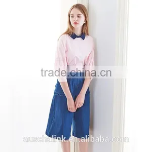 Latest Design High Waist Lady Fashion Classic Blue Jeans Pants thumbnail-5