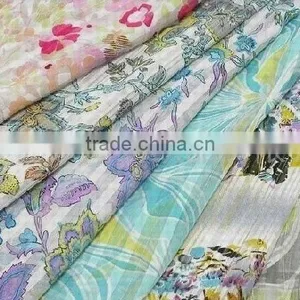 High Quality Manufacturer Fabrics Knit Fabric Snowflake Printed Organza Fabric thumbnail-1