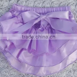 New Design Children Ruffle Bloomers Knit Ruffle Diaper Cover Baby Bloomers thumbnail-1