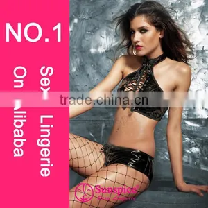 2015 High Quality Hot Sales Fishnef Lingerie Sexy Clown Costume Sexy Micro Teddy Lingerie thumbnail-1