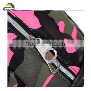 Camouflage Leather Backpack School Backpack Bag thumbnail-5