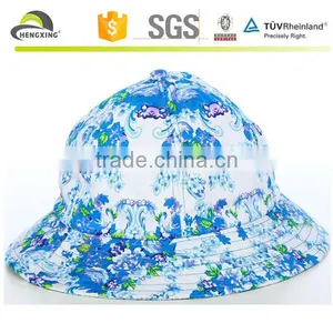 Men Women Cotton Coconut Tree Pattern Bucket Fisherman Hats Caps thumbnail-1