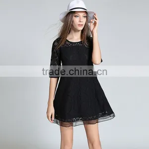Maxnegio White Lace Women's Fashion Vestidos Casuales Summer Dress thumbnail-5