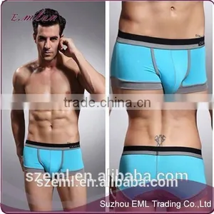 Men Custom Modal Comfortable u Convex Pouch Boxer Underwear thumbnail-1