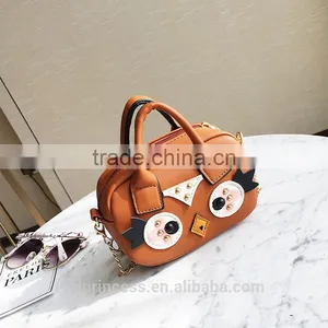 Garment Bag for Kids Make up Bag for Girl Brown Owl Small Hand Bag thumbnail-4