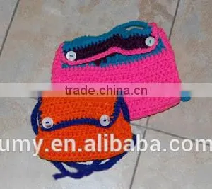 Crochet Dog Backpack Handmade Dog Carrier Backpack thumbnail-3