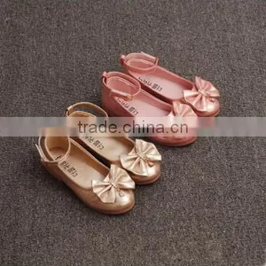 F10040E Latest Girls Fancy Shoes New Design Bowknot Shoes for Small Girls thumbnail-1