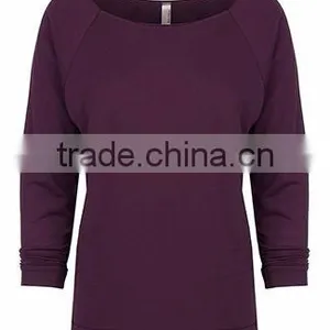 Next Level Apparel The Terry Raw Edge 3/4-Sleeve Raglan Tee - Made From 50% Cotton and 50% Polyester and Comes With Your Logo. thumbnail-3