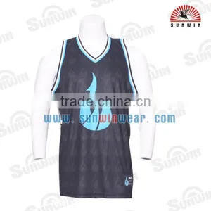 Latest Design Men's Basketball Tops Wholesale Blank Basketball Jerseys thumbnail-1