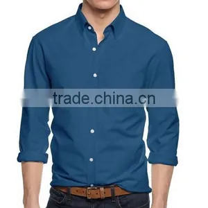Plain Design Extra Soft New Style Slim Fit Mens Casual Dress Shirt thumbnail-5