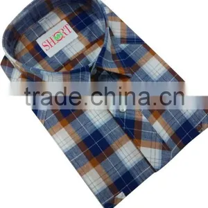 Linen Cotton Double Pockets Short Sleeve Men's Casual Shirts thumbnail-1
