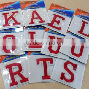 D&D Fabric Sticker Sew On Patches Embroidered All Letters Patch(18500-L) thumbnail-1