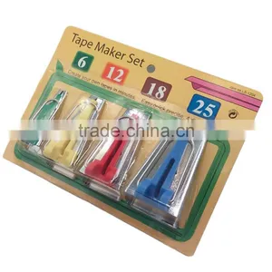 Set of 4 Fabric Bias Tape Maker Binding Tool Sewing Quilting 6mm 12mm 18mm 25mm New Arrival thumbnail-2
