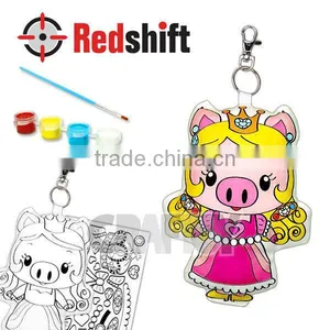 OEM Kid Toy Color Your Keyring Anim-Pal Princess Pig thumbnail-1