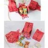 Double Happiness Asian-Themed Favor Box With Metallic-Gold Symbol and Bow Wedding Party Engagement Favors thumbnail-1