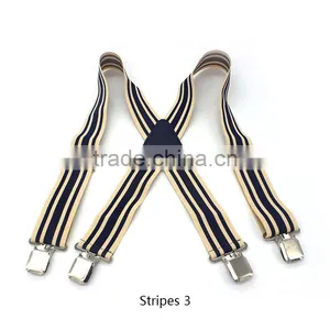50mm Wide Mens Gentles Braces Plain Heavy Duty Durable Suspender Elastic thumbnail-4