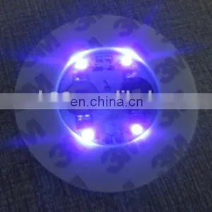 Novelty Gift Special Custom Bottle Sticker Led UV Black Light Bar Drink Coasters thumbnail-4