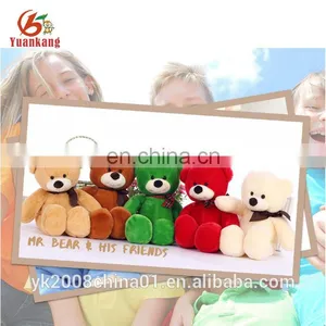 15cm Plush Stuffed Assortment Assorted Colorful Teddy Bears for Wedding Decoration thumbnail-1