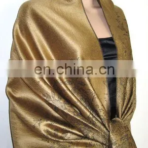 Cashmere Shawl Made by Silk and High Quality Acrylic (JDS-030_1422#) thumbnail-1