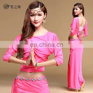T-5117 High Spandex Performance Belly Dance Costume Suit thumbnail-3