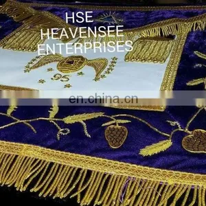 SCOTTISH RITE 95TH DEGREE APRON PURPLE HIGH QUALITY thumbnail-3