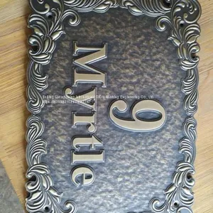 ​Door Number Logo Making Copperplate CNC Making thumbnail-1
