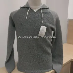 Men's 100% Cashmere Sweater HOODIE (FW1516-016) thumbnail-1