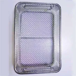 Stainless Steel Stamping Wire Mesh Medical Disinfection Basket thumbnail-1