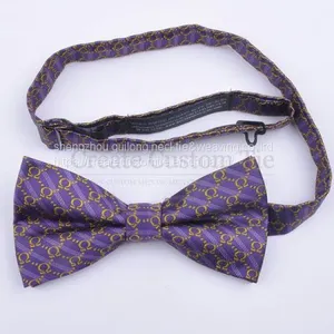 Custom Pre Tied Bowtie Bow Tie Set Custom Bowties Wholesale Custom Microfiber Pre Tied Bowtie thumbnail-2