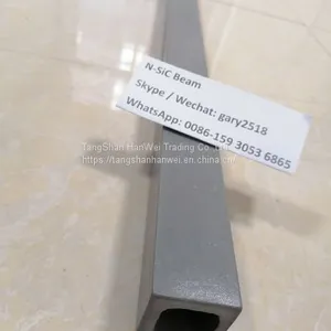 NSiC Beam With Nitride Bonded Silicon Carbide Ceramic for Kiln Furniture (NBSiC Beams) Si3N4 SiC Beams thumbnail-1
