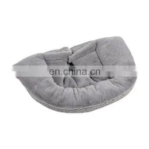 New Style Soft Plush Warm Round Comfy Fluffy Couch Foldable Detachable Dog House Pet Bed thumbnail-1