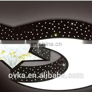 LED Ceiling Lights Bedroom Modern Minimalist Living Room Lamp Creative Children's Room Lamp Wrought Iron Lamp Moon and Stars thumbnail-3