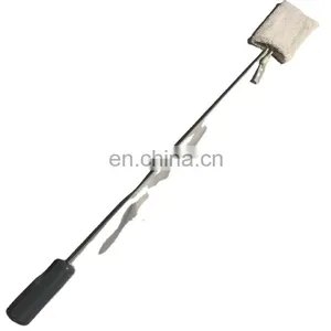 Home Using Long Handle Shoe Accessory Rubber Coated Metal Iron Shoehorn 68CM With Three Cotton Covers thumbnail-1