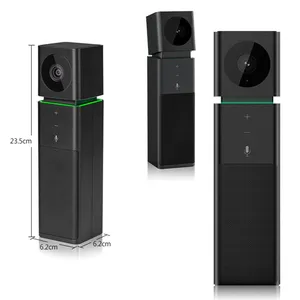CIB Cube Black 1080P 30FPS USB2.0 LED Light Ring Touch Screen Camera Speaker Microphone All-in-One Conference Video Camera thumbnail-2