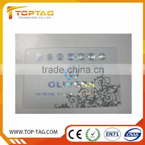 VIP Clear Transparent Card With Hot-stamping Gold / Silver Color thumbnail-1