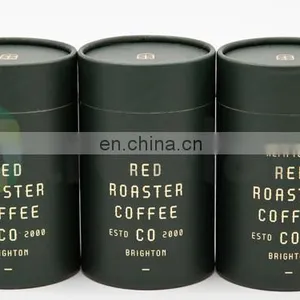 Fancy Coffee Packaging Custom Box Cylindrical Paper Box thumbnail-3