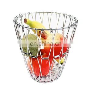 Wholesale Metal Wire Basket Home Decoration Kitchen Chicken Egg Snack Storage Basket Bathroom thumbnail-1