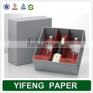 High Quality Customized Folding Luxury Wine Gift Box Custom Cardboard Wine Glass Packaging Box Wholesale Wine Storage Box thumbnail-5