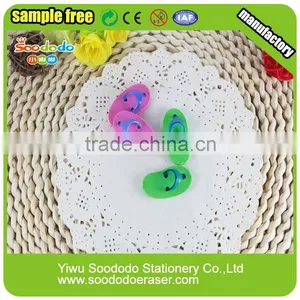 Cool 3D Slipper Shaped Rubber Puzzle Eraser Promotional thumbnail-2