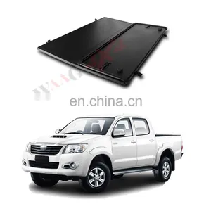 Cheap Wholesale Pickup Truck Bed Cover Retractable Truck Bed Cover Roller Trunk Cover For Hilux Vigo thumbnail-1