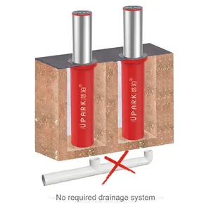 UPARK Anti-theft Prevent Violent Collision Telescopic Light Bollard Automatic With Mini Box Driveway Metal Post thumbnail-4