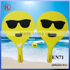 Customized Useful Funny Wooden Beach Racket/beach Paddle/beach Bar Set With Beach Ball thumbnail-1