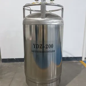 Self Pressurized Tank YDZ-200 High-quality Laboratory Stainless Steel Liquid Nitrogen Tank thumbnail-1