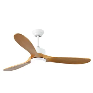 52inch Ceiling Fan With Solid Wood Blades Remote Cotroller Ceiling Fan With Light thumbnail-2