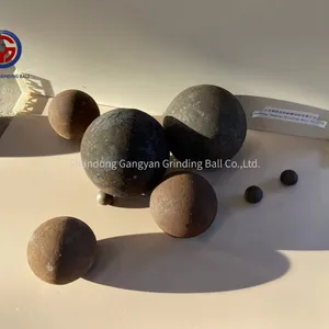 Hot Sale 12-160mm 30 40 60 70 80 mm Steel Forged Ball Casting Iron Ore Grinding Media Ball for Ball Mill Machine thumbnail-2