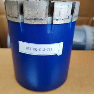 Impregnated Crown NQ HQ, Turbo Face, Matrix 12mm, Impreg Diamond Core Bit for Hard Rock Core Drilling thumbnail-4